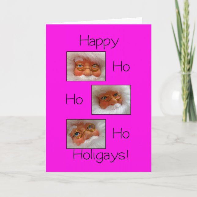 Cartes Pour Fêtes Annuelles happy ho holigays gay x-mas card (Devant)