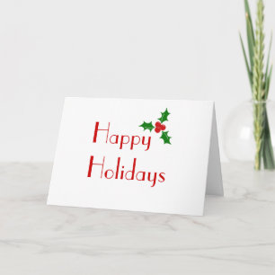 Cartes Pour Fêtes Annuelles Happy Holidays