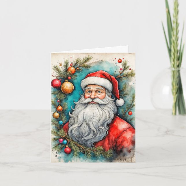 Cartes Pour Fêtes Annuelles Happy Holidays From Santa Claus (Devant)