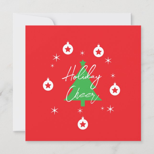 Cartes Pour Fêtes Annuelles Happy Holidays Merry Christmas New Year (Devant)