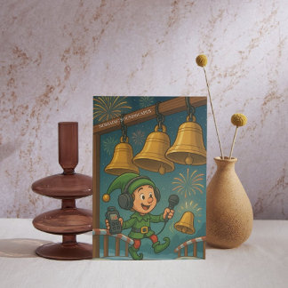 Cartes Pour Fêtes Annuelles Happy Holidays with Recording Sounds