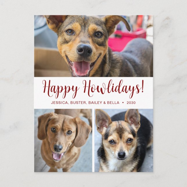 Cartes Pour Fêtes Annuelles Happy Howlidays 3 Photo (Devant)