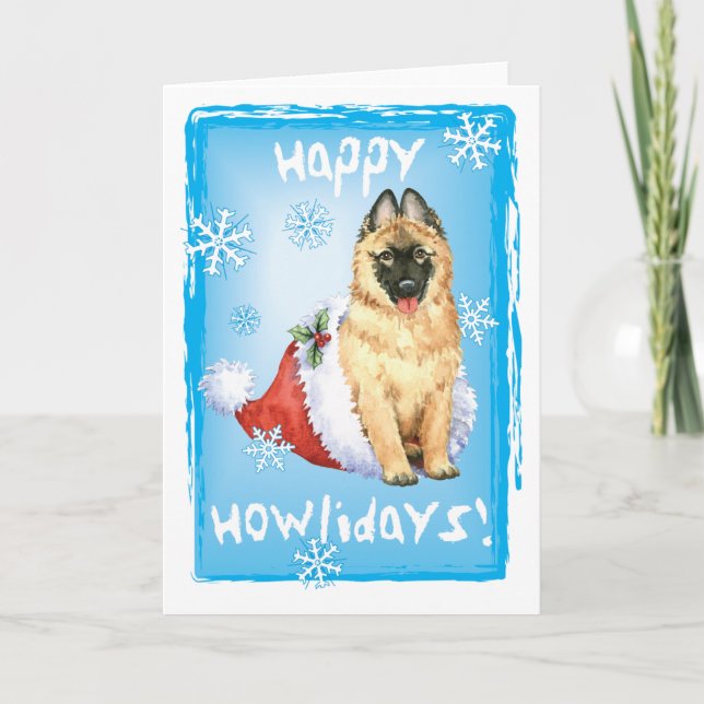 Cartes Pour Fêtes Annuelles Happy Howlidays Belge Tervuren (Devant)