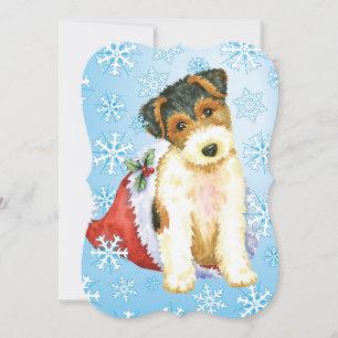 Cartes Pour Fêtes Annuelles Happy Howlidays Wire Fox Terrier