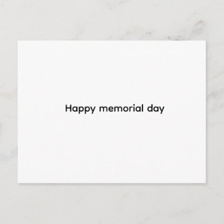 Cartes Pour Fêtes Annuelles Happy memorial day card