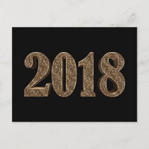 Cartes Pour Fêtes Annuelles Happy New Year 2018