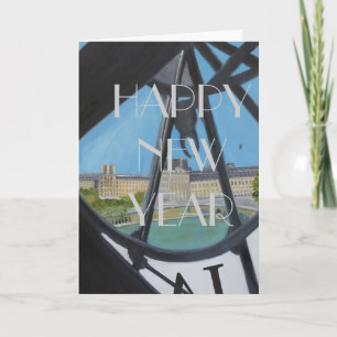 CARTES POUR FÊTES ANNUELLES HAPPY NEW YEAR CLOCK : HELLO 2014