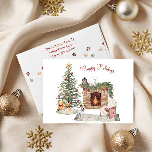 Cartes Pour Fêtes Annuelles Happy Pawlidays Chig Design - Jack Russell