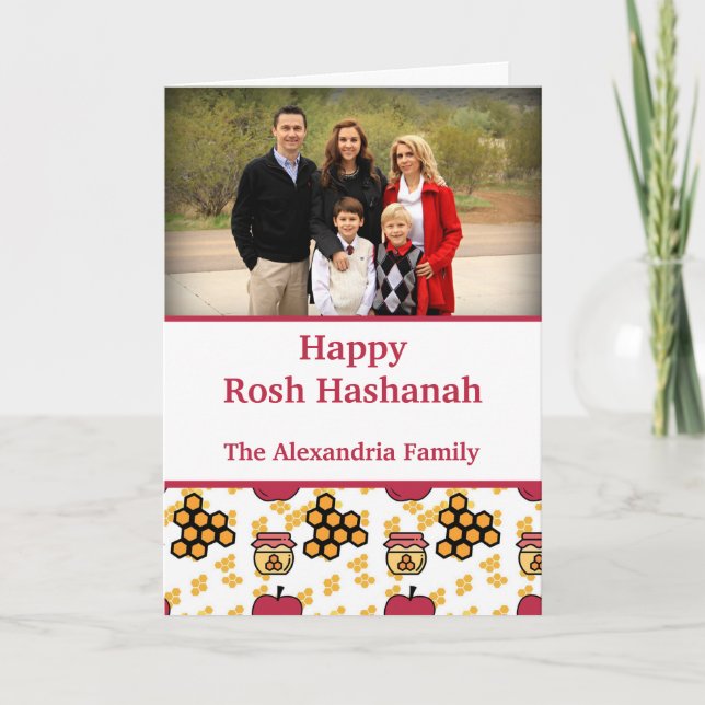 Cartes Pour Fêtes Annuelles Happy Rosh Hashanah Juif Nouvel An photo personnal (Devant)