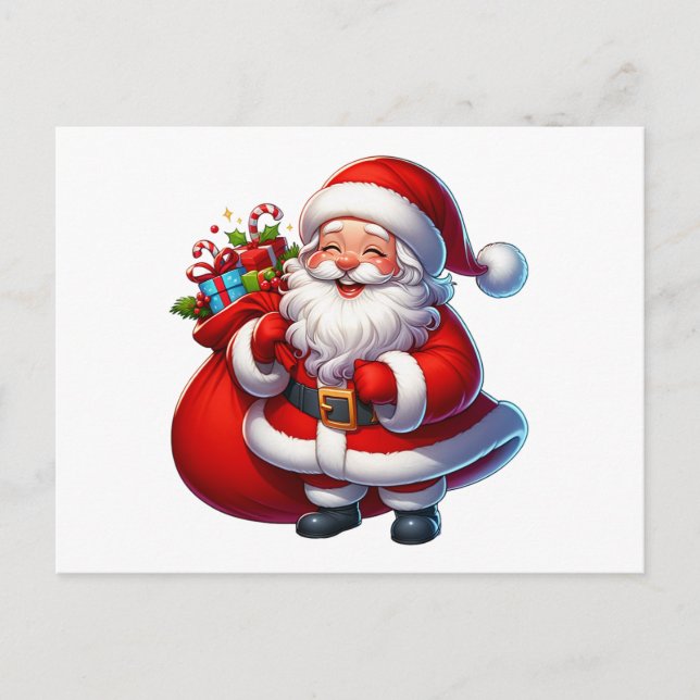 Cartes Pour Fêtes Annuelles Happy Santa Claus Christmas (Devant)
