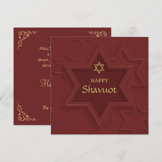 Cartes Pour Fêtes Annuelles Happy Shavuot Elegant