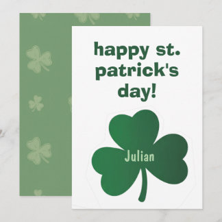 Cartes Pour Fêtes Annuelles Happy St. Patrick’s Day Classic Irish Celebratio