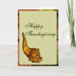 Cartes Pour Fêtes Annuelles Happy Thanksgiving