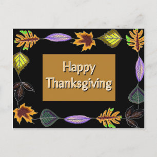 Cartes Pour Fêtes Annuelles Happy Thanksgiving