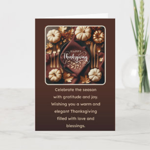 Cartes Pour Fêtes Annuelles Happy Thanksgiving