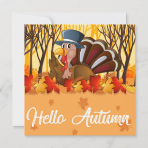 Cartes Pour Fêtes Annuelles Happy Thanksgiving