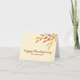 Cartes Pour Fêtes Annuelles Happy Thanksgiving
