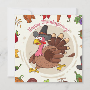 Cartes Pour Fêtes Annuelles Happy Thanksgiving