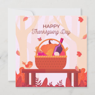 Cartes Pour Fêtes Annuelles Happy Thanksgiving