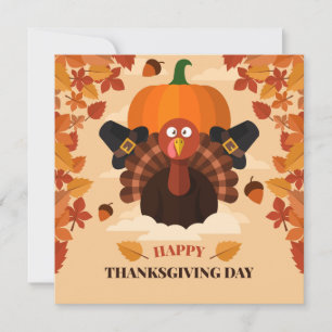 Cartes Pour Fêtes Annuelles Happy Thanksgiving
