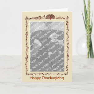 Cartes Pour Fêtes Annuelles Happy Thanksgiving Photo Template Card