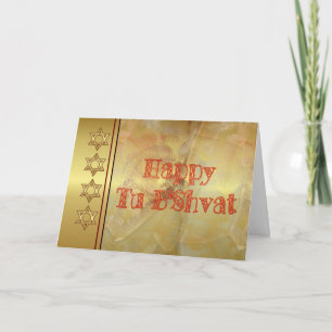 Cartes Pour Fêtes Annuelles Happy Tu B'Shvat Tu bishvat Fête juive Juive