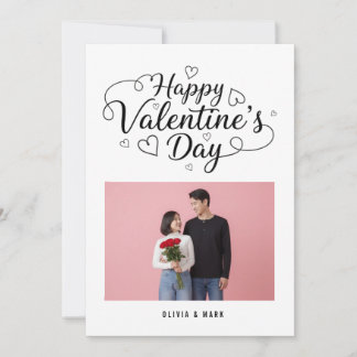 Cartes Pour Fêtes Annuelles Happy Valentine’s Day Custom Photo Collage Holiday