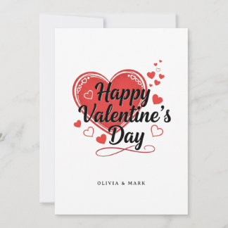 Cartes Pour Fêtes Annuelles Happy Valentines Day Custom love gift  Holiday