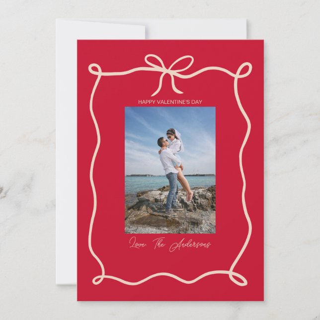 Cartes Pour Fêtes Annuelles Happy Valentine's Day Custom Photograph Whimsical (Devant)