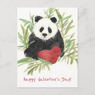 Cartes Pour Fêtes Annuelles Happy Valentine's Day Grandson Panda Bear