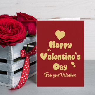 Cartes Pour Fêtes Annuelles Happy Valentine's Day Hearts Cute