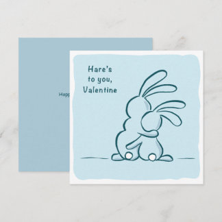Cartes Pour Fêtes Annuelles Hare's to you - rabbit Valentine