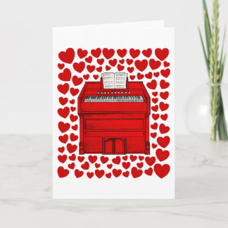 Cartes Pour Fêtes Annuelles Harmonium With Hearts Valentines Anniversary Card