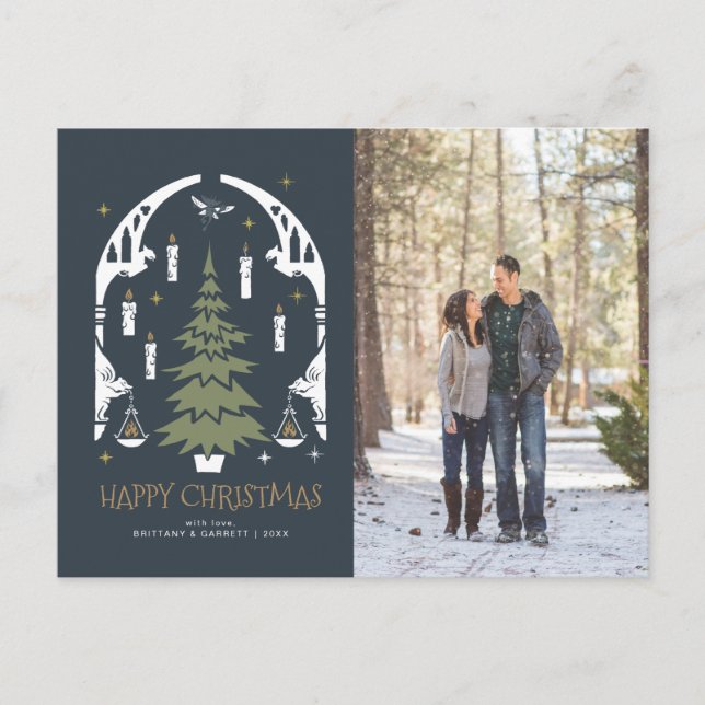Cartes Pour Fêtes Annuelles HARRY POTTER™ Arbre de Noël magique (Devant)