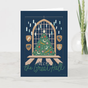 Cartes Pour Fêtes Annuelles Harry Potter   Deck the Great Hall