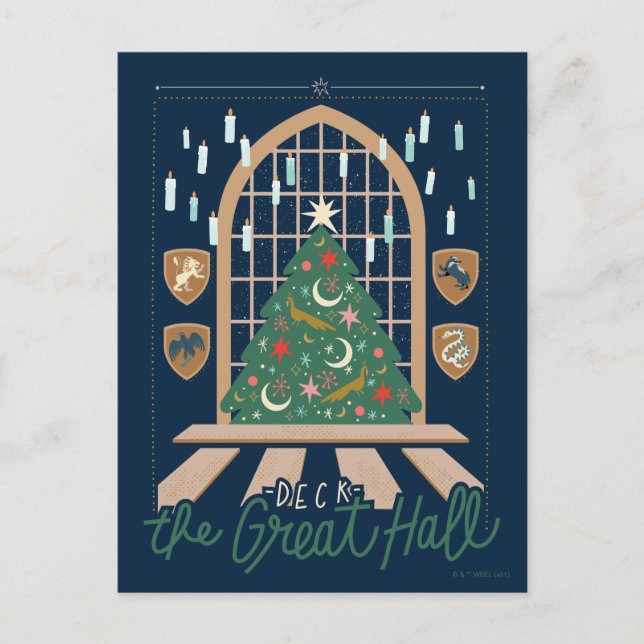 Cartes Pour Fêtes Annuelles Harry Potter | Décorez la Grande Salle (Devant)