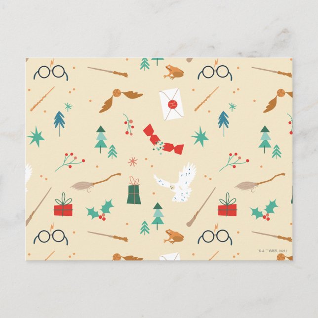 Cartes Pour Fêtes Annuelles Harry Potter | Motif d'icône de vacances (Devant)