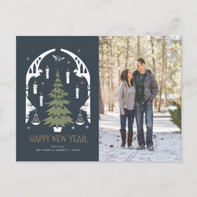 Cartes Pour Fêtes Annuelles HARRY POTTER™ Tree - Bonne année - Photo (Devant)