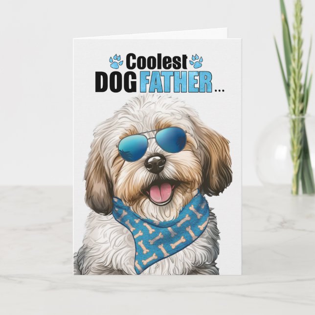 Cartes Pour Fêtes Annuelles Havanais chien froid père jamais Fête des pères (Devant)