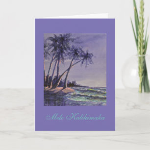 Cartes Pour Fêtes Annuelles Hawaiian Christmas greetings !