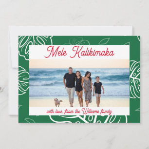 Cartes Pour Fêtes Annuelles Hawaiian Christmas Mele Kalikimaka personnalisable