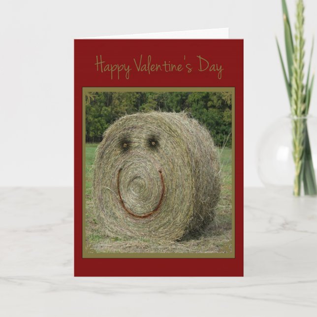 Cartes Pour Fêtes Annuelles Hay Valentine (Devant)