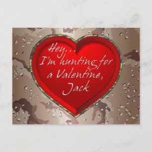 Cartes Pour Fêtes Annuelles Hé... Je chasse pour une Saint-Valentin, Jack