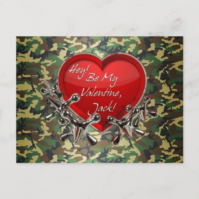 Cartes Pour Fêtes Annuelles Hé...Sois Ma Saint Valentin, Jack ! (Devant)
