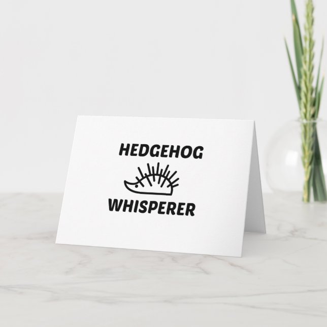CARTES POUR FÊTES ANNUELLES HÉDGEHOG (Devant)