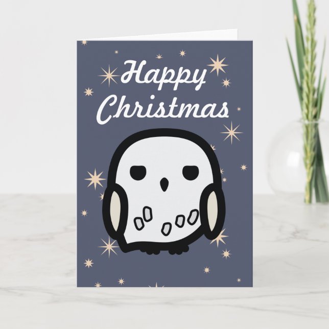 Cartes Pour Fêtes Annuelles Hedwig personnage de dessin de caractère Art Noël (Devant)