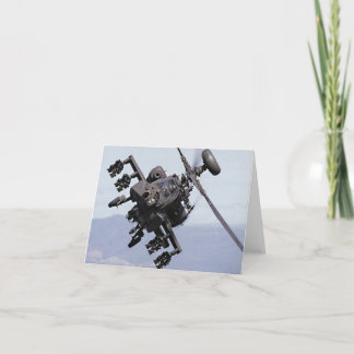 Cartes Pour Fêtes Annuelles Hélicoptère de combat d'Aapache