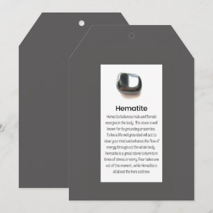 Cartes Pour Fêtes Annuelles Hématite Quartz Cristal Signification Bijoux Displ