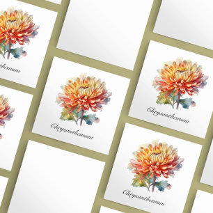 Cartes Pour Fêtes Annuelles Herbal Life : Chrysanthemum personnalisable
