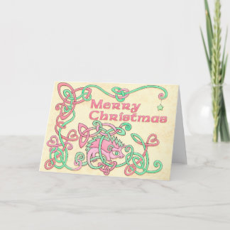 Cartes Pour Fêtes Annuelles Hérisson de Celtic de Joyeux Noël
